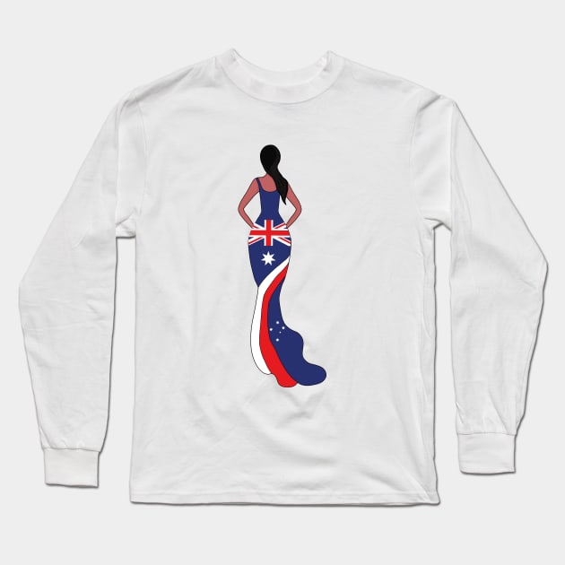 Australia Woman Long Sleeve T-Shirt by DiegoCarvalho